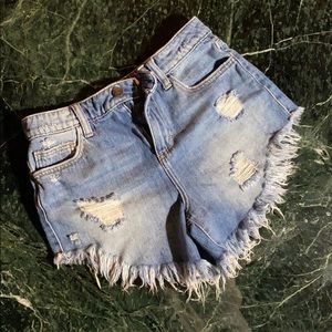 Distressed shorts